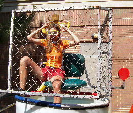 Jillian in the dunk tank